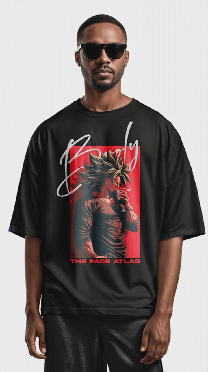 Charger la vidéo: T-SHIRT BROLY PREMIUM – OVERSIZE 280 G/M²