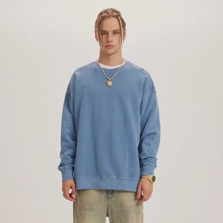 Charger la vidéo: KUNO – 380g | Sweatshirt Oversize à Fente Latérale