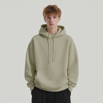 KUNO – 380g | Hoodie Unisexe à Cordon Doublé Polaire