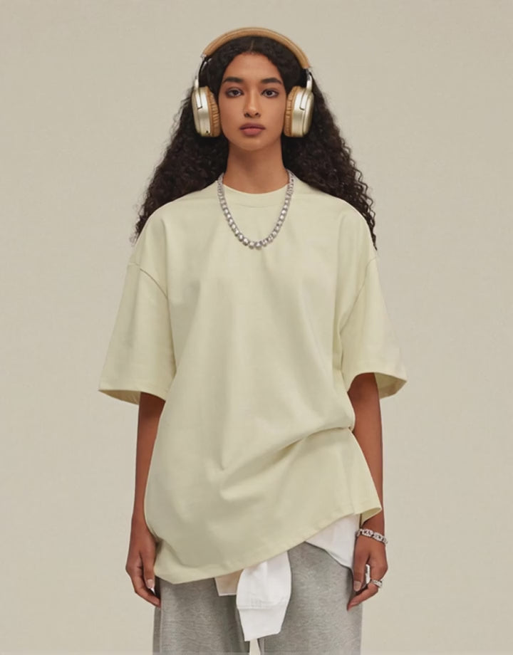 Charger la vidéo: KUNO 05 – 425g | T-shirt Oversize Poids Lourd