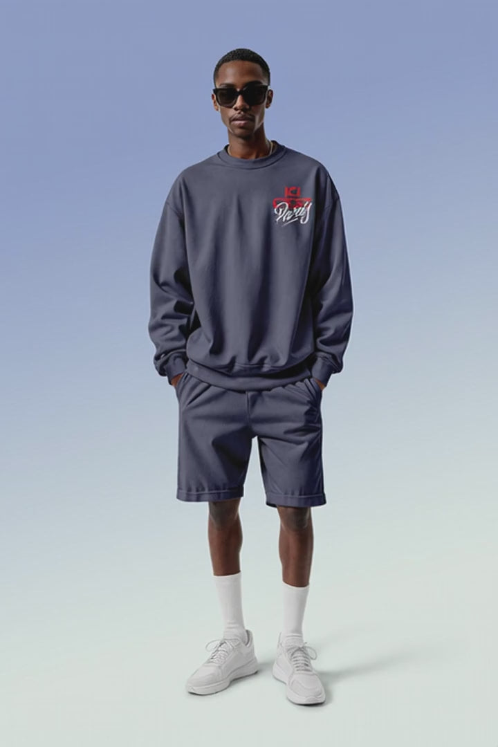 Charger la vidéo: SWEATSHIRT OVERSIZE ICI C’EST PARIS 370Gsm