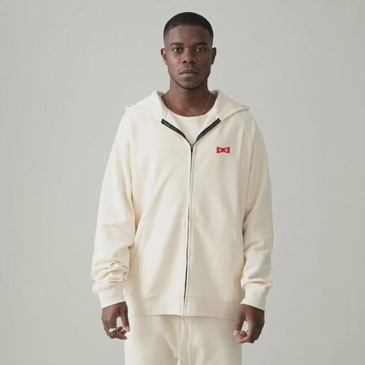 Charger la vidéo: Sweat à capuche « Ruban Rouge » — Oversize, coton peigné 440 g/m²