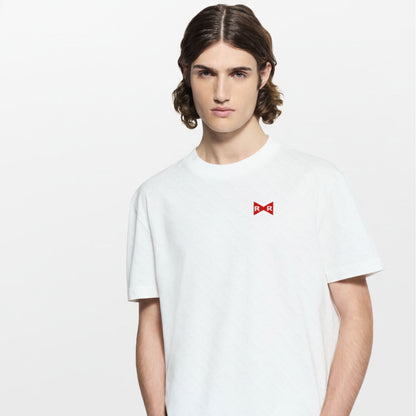 T-shirt brodé Ruban Rouge – Coton Bio