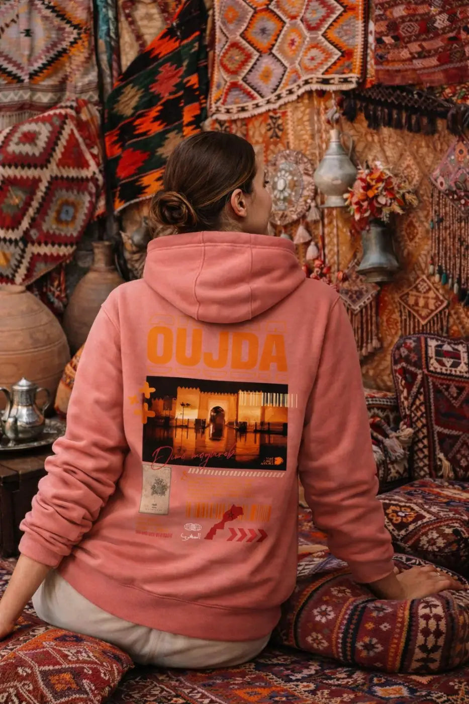 Sweat à capuche Maroc Oujda – Esprit de l’Oriental | TFA - sweat a capuche
