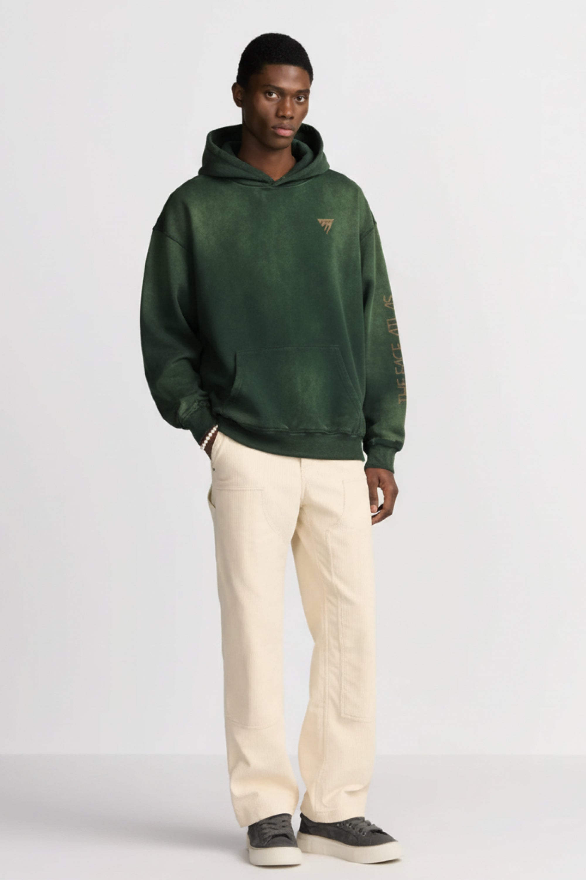 Sweat à capuche oversize 400 g/m² – coton peigné, effet washed