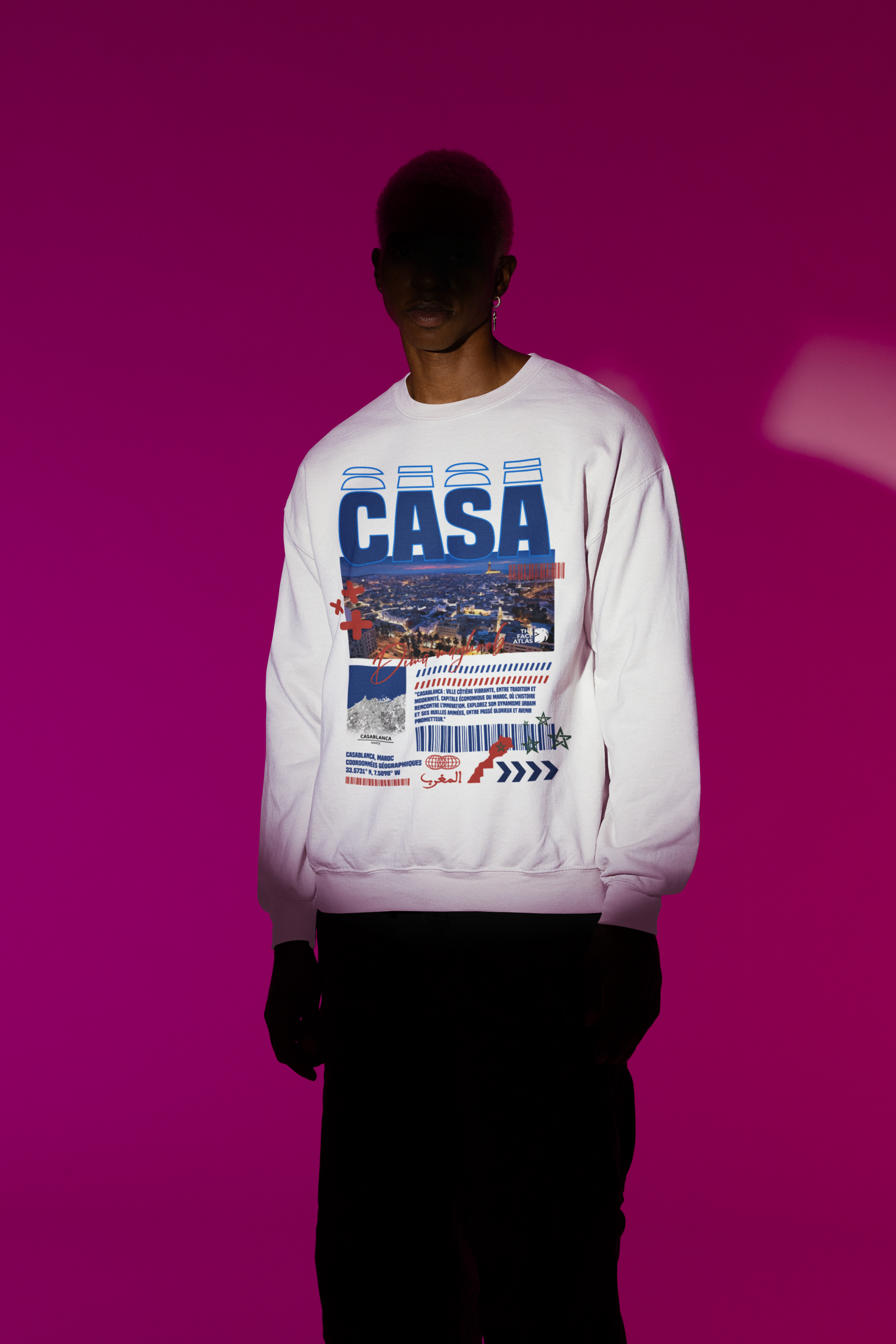 Sweat Maroc Casablanca TFA - Blanc / S - Sweatshirts