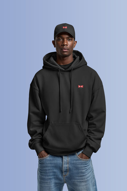 Sweat à Capuche Ruban Rouge – Oversize Premium 440g/m²