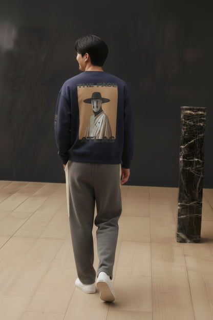 Sweatshirt Oversize Bleu Nuit – Le Pèlerin Muet