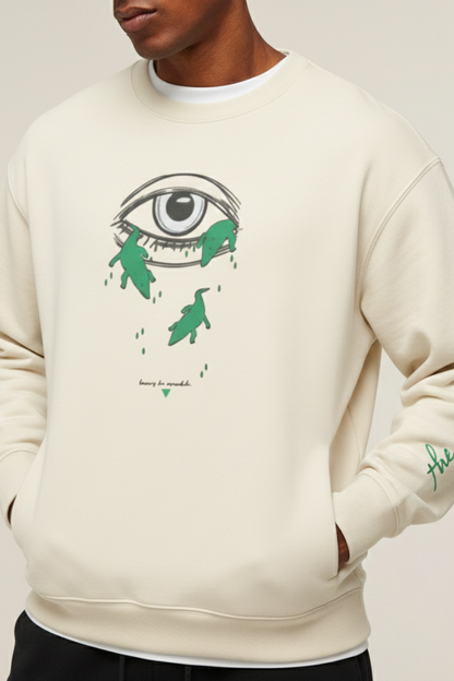 Sweat-shirt  370G/M² "Larmes de crocodiles
