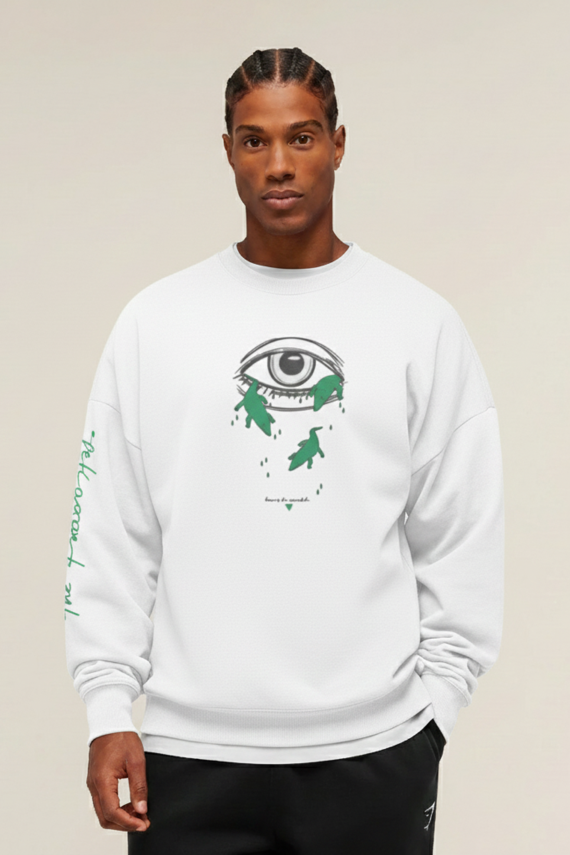 Sweat-shirt  370G/M² "Larmes de crocodiles