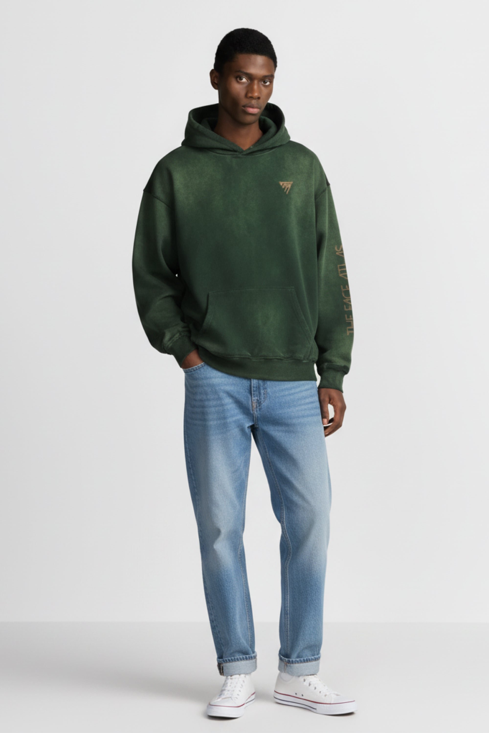 Sweat à capuche oversize 400 g/m² – coton peigné, effet washed
