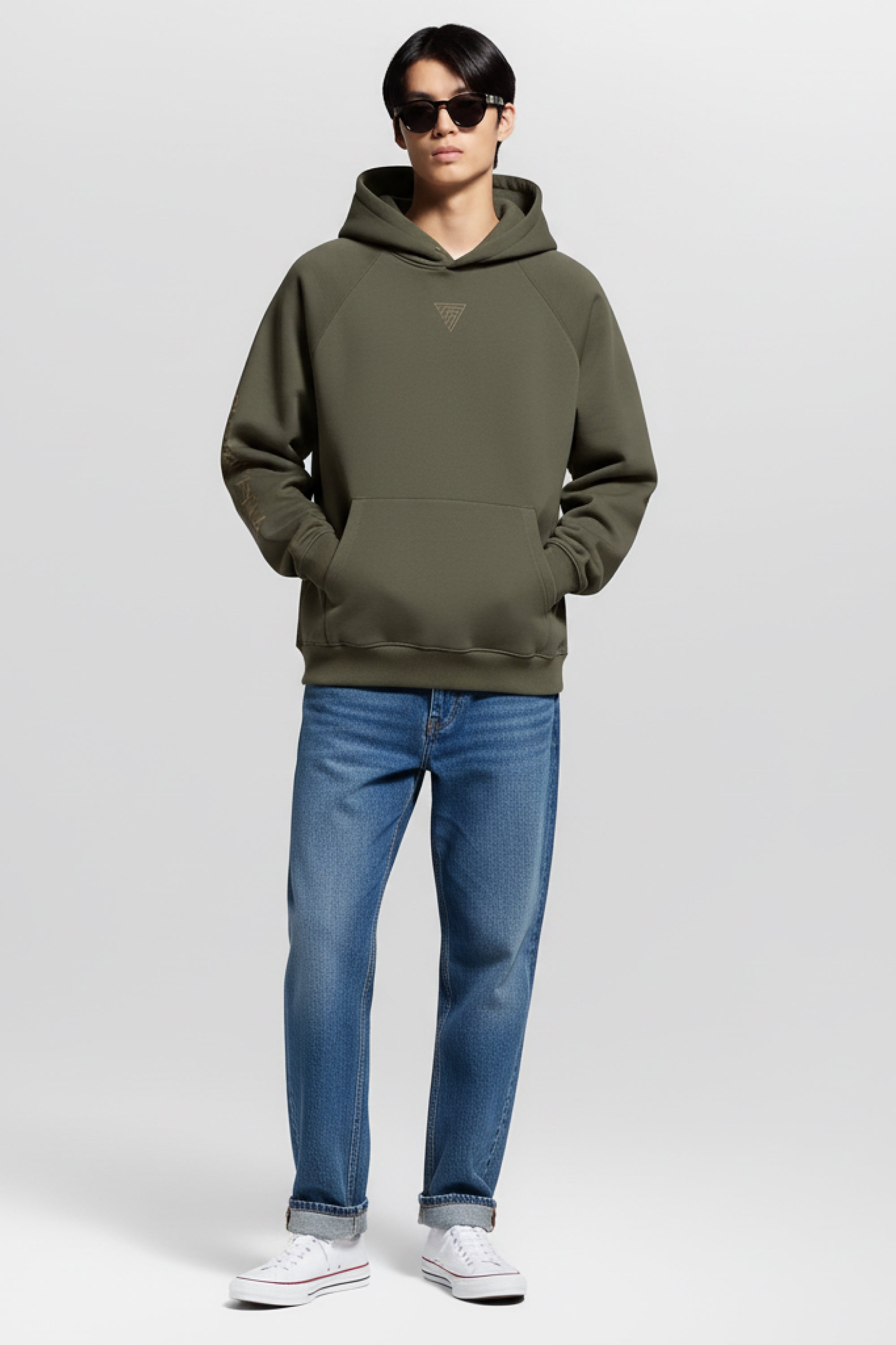 Sweat à capuche oversize 380 g/m² – coton peigné, doublé polaire