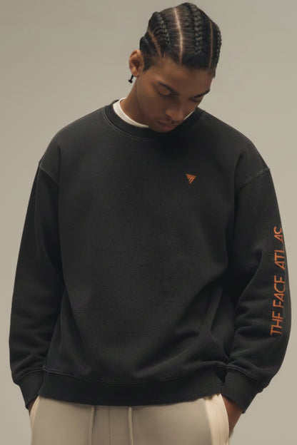 Sweatshirt Oversize 380GSM Noir Washed – TFA
