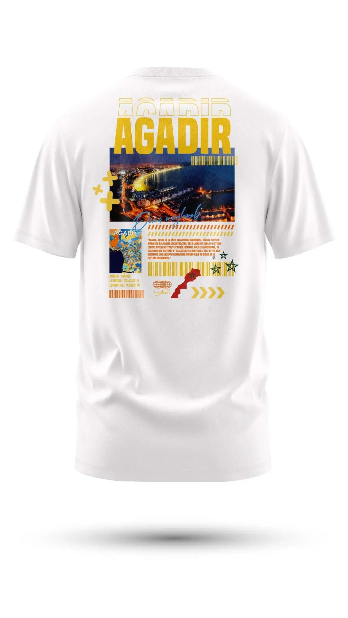 T-shirt Agadir 240 g/m² | Coton BIO - Blanc / S - t-shirt