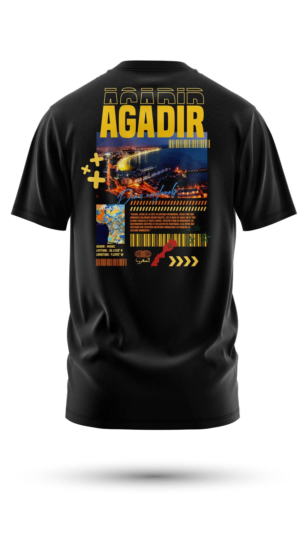 T-shirt Agadir – L’Énergie et la Beauté de la Perle de l’Atlantique