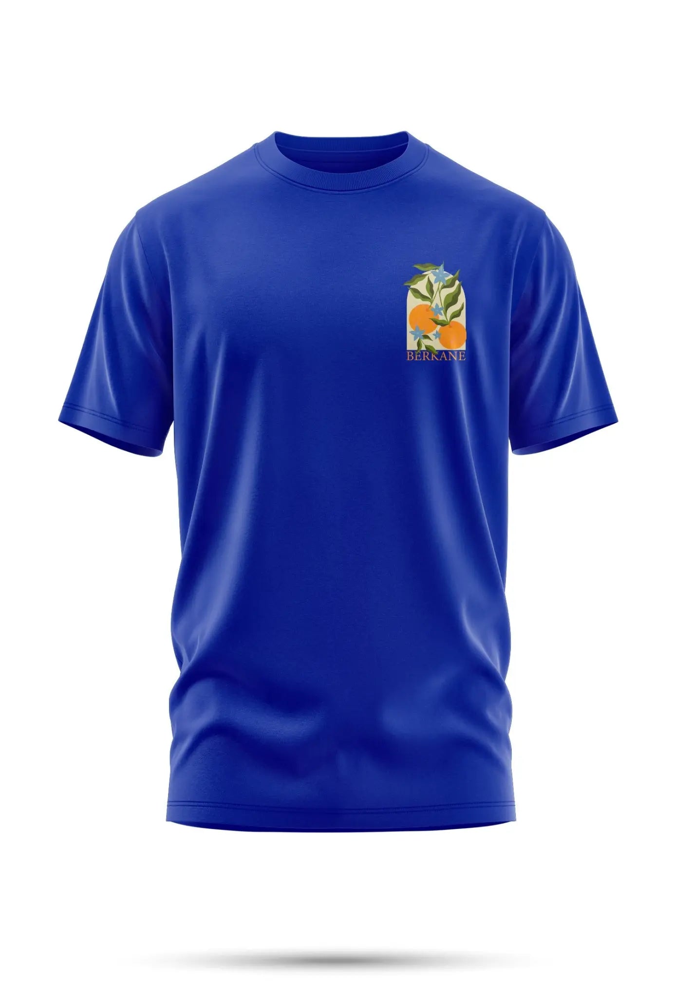 T-shirt Berkane – Fleurs & Agrumes 240 g/m² | Coton BIO - fun bleu / XXS - tshirt