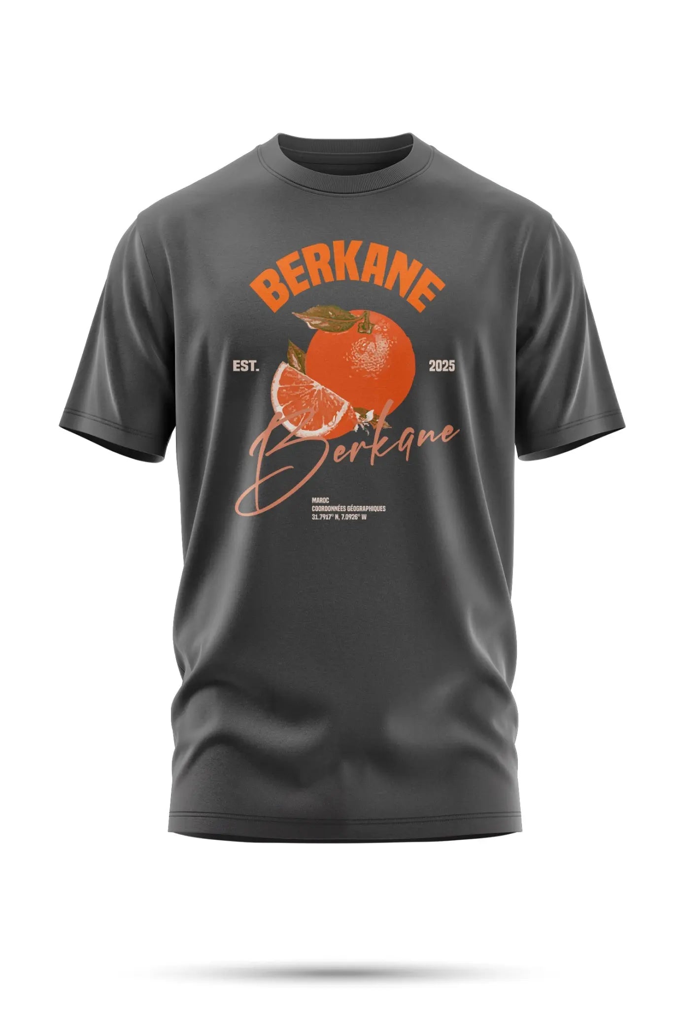 T-shirt Berkane – Orange Legacy 240 g/m² | Coton BIO - Gris / XXS - tshirt
