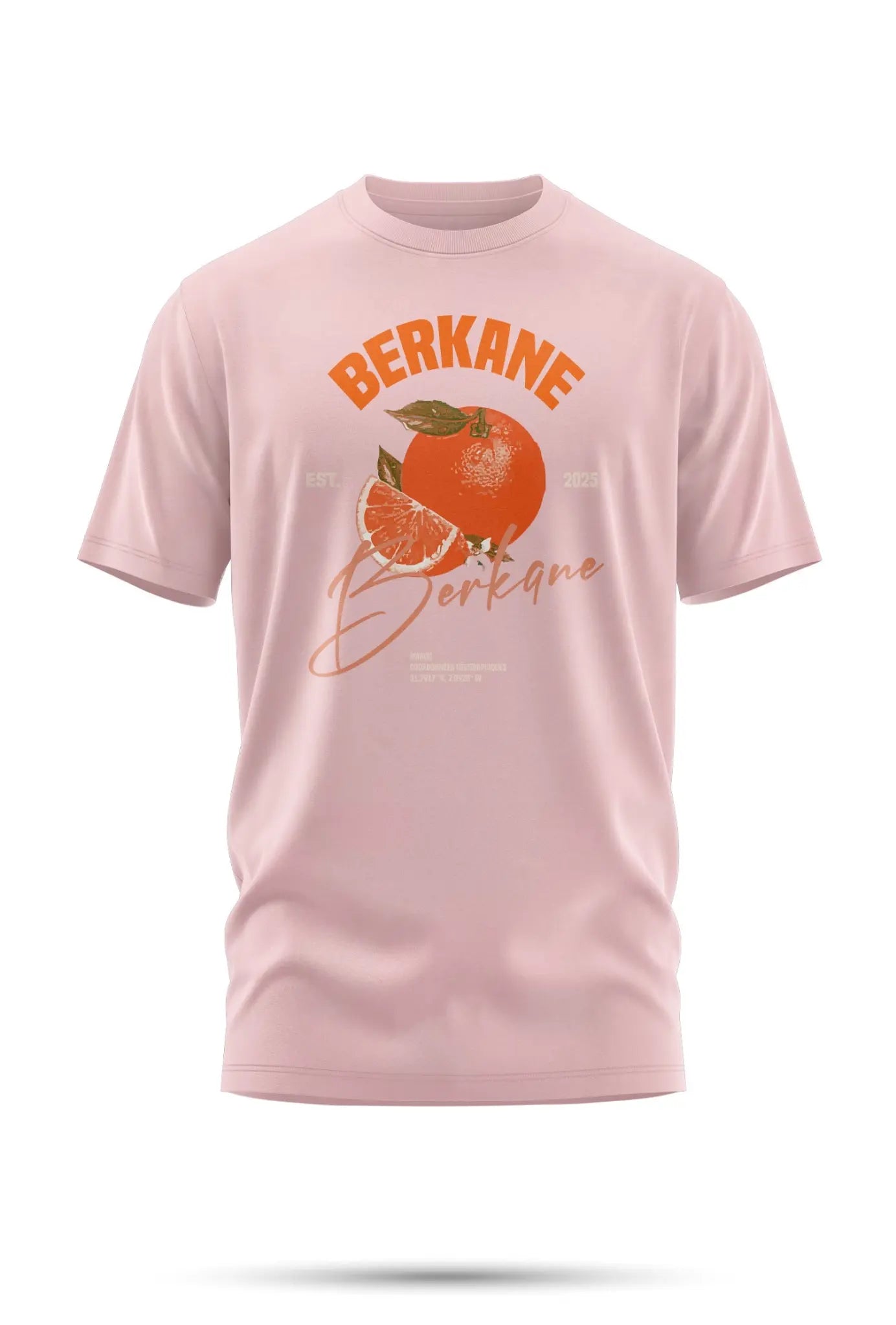 T-shirt Berkane – Orange Legacy 240 g/m² | Coton BIO - Rose / XXS - tshirt
