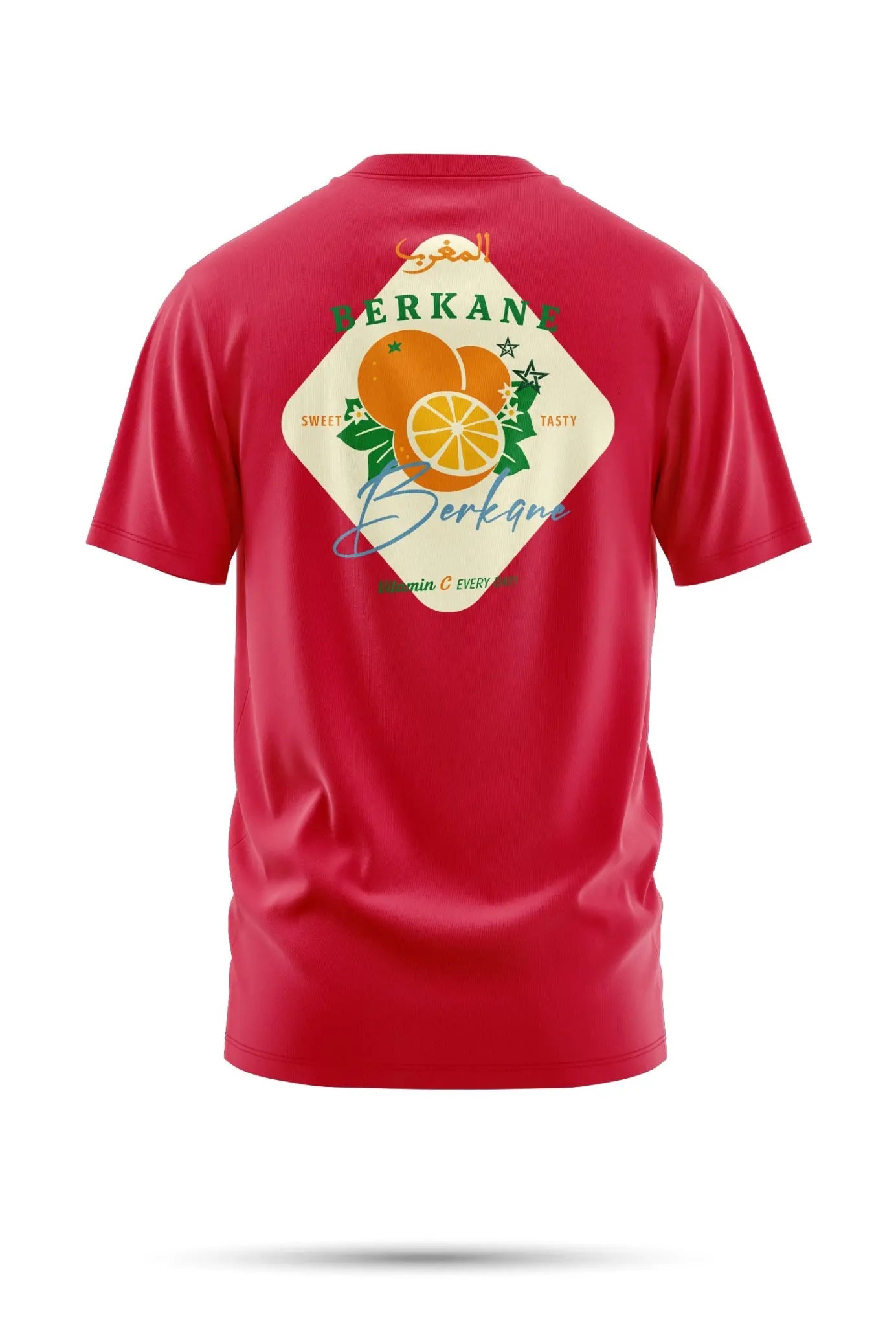 T-shirt Berkane – Vitamin C 240 g/m² | Coton BIO - Rouge / XXS - tshirt