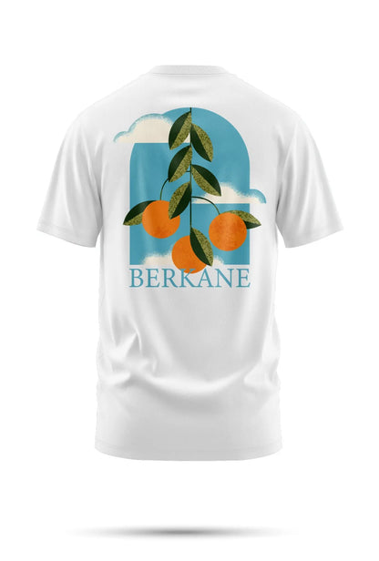 T-shirt Berkane – Vue d’Orangers 240 g/m² | Coton BIO - Blanc / XS - tshirt