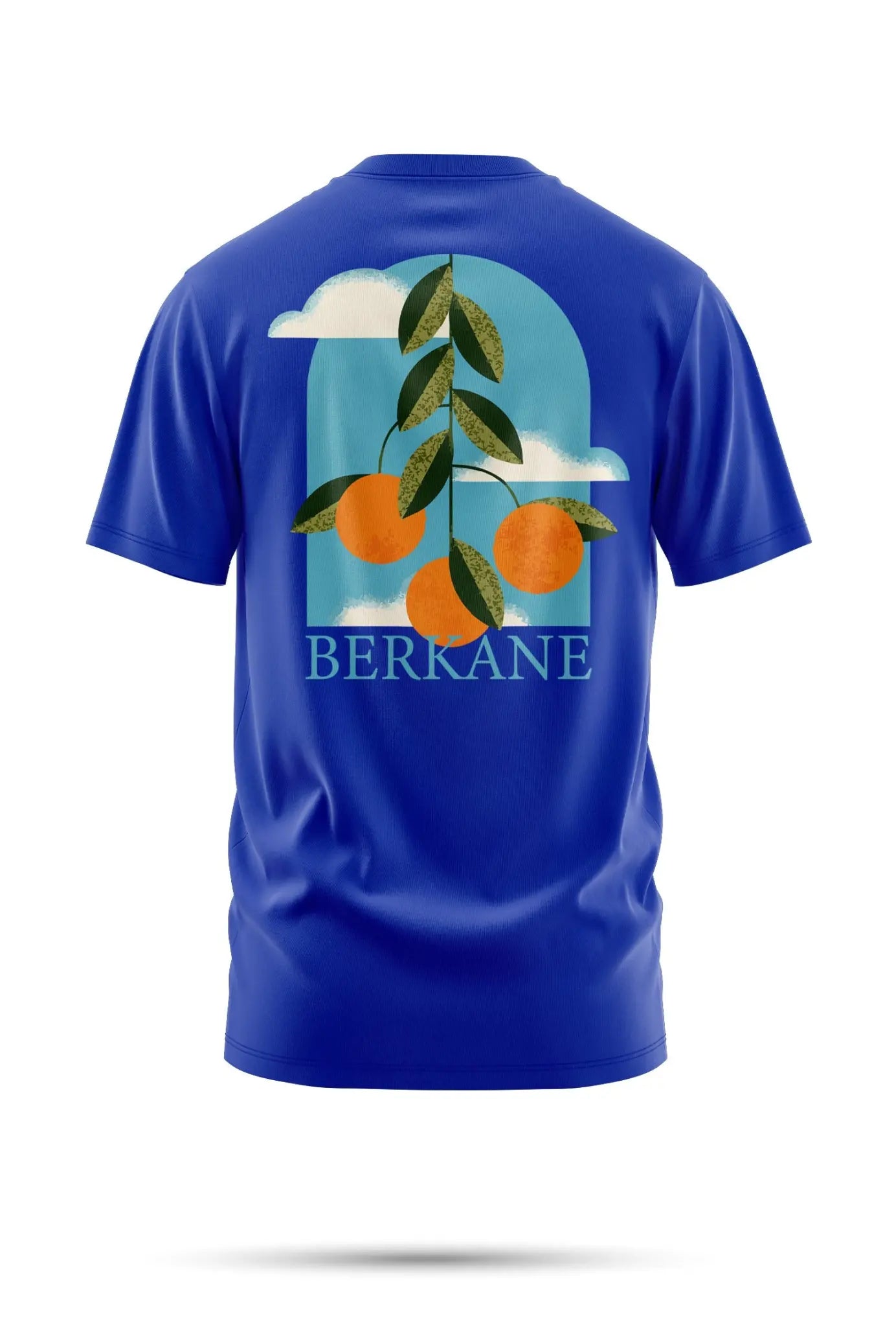 T-shirt Berkane – Vue d’Orangers 240 g/m² | Coton BIO - fun bleu / XXS - tshirt