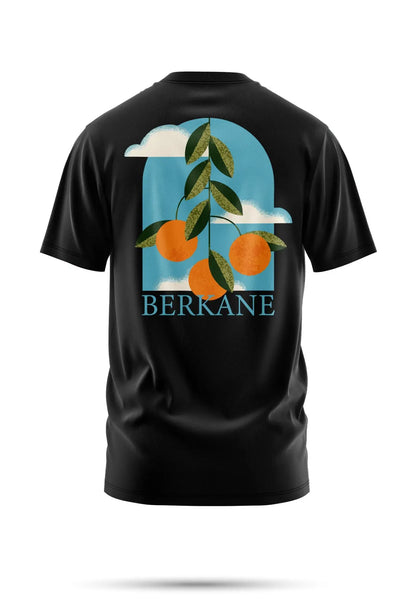 T-shirt Berkane – Vue d’Orangers 240 g/m² | Coton BIO - Noir / XXS - tshirt