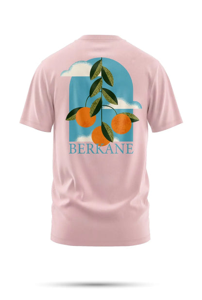 T-shirt Berkane – Vue d’Orangers 240 g/m² | Coton BIO - Rose / XXS - tshirt