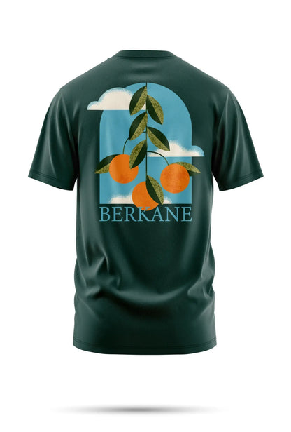 T-shirt Berkane – Vue d’Orangers 240 g/m² | Coton BIO - Vert Olive / XXS - tshirt