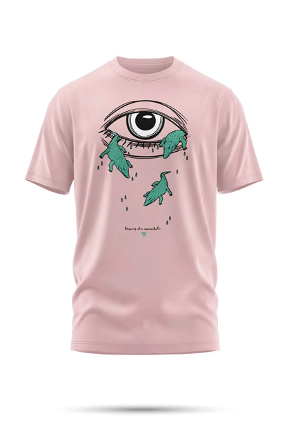 T-Shirt Brodé « Larmes de crocodiles - Rose / XXS - t-shirt