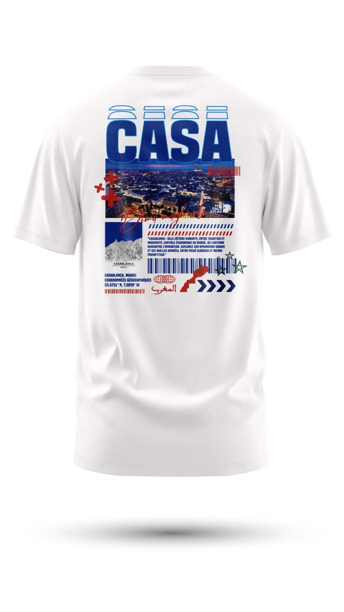 T-shirt Casablanca 240 g/m² | Coton BIO - Blanc / S - t-shirt
