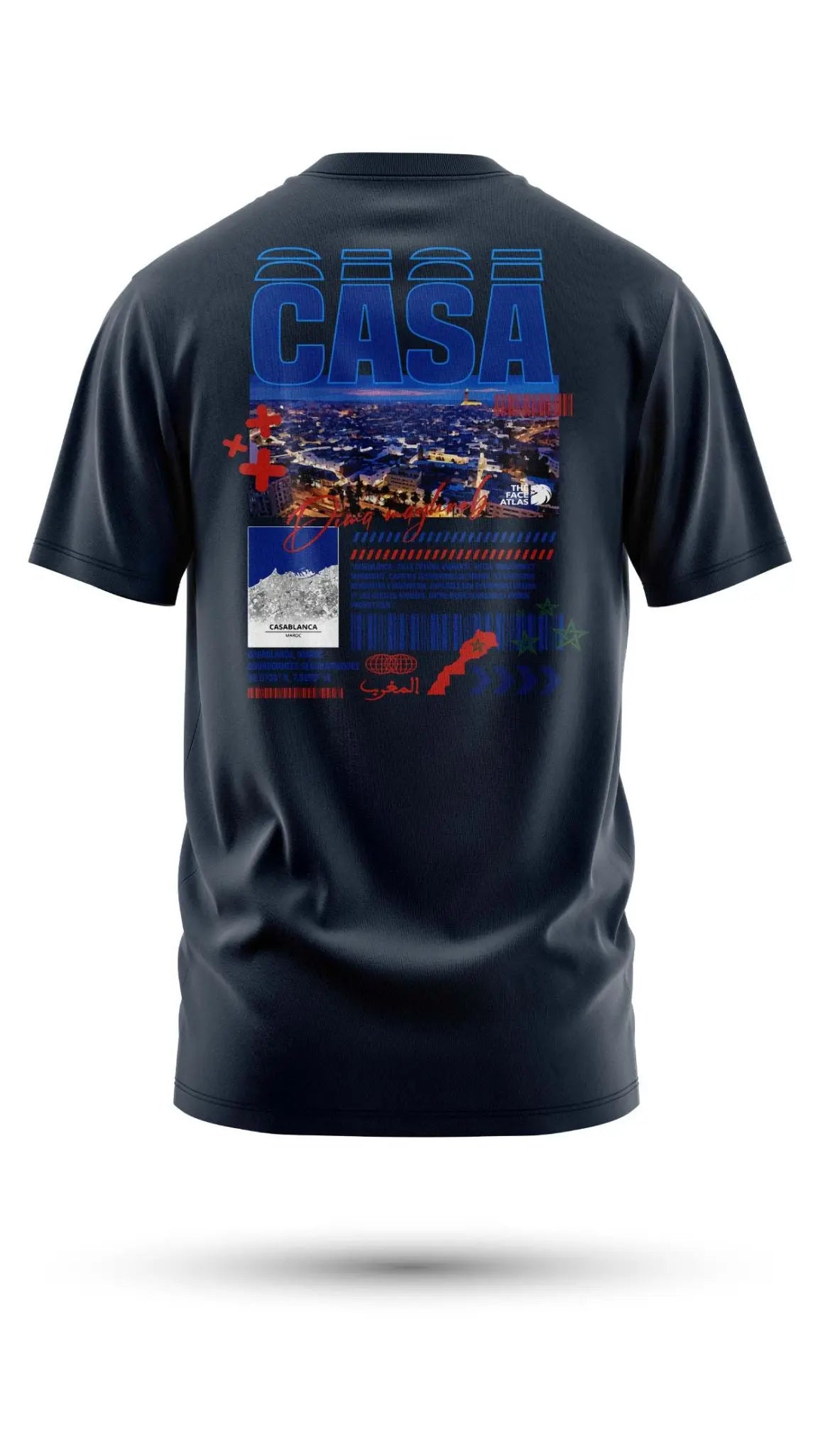 T-shirt Casablanca 240 g/m² | Coton BIO - Bleu indigo / S - t-shirt
