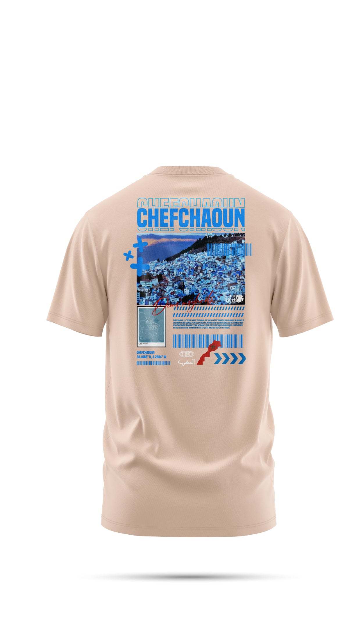 T-shirt Chefchaouen – L’Évasion dans la Ville Bleue du Maroc