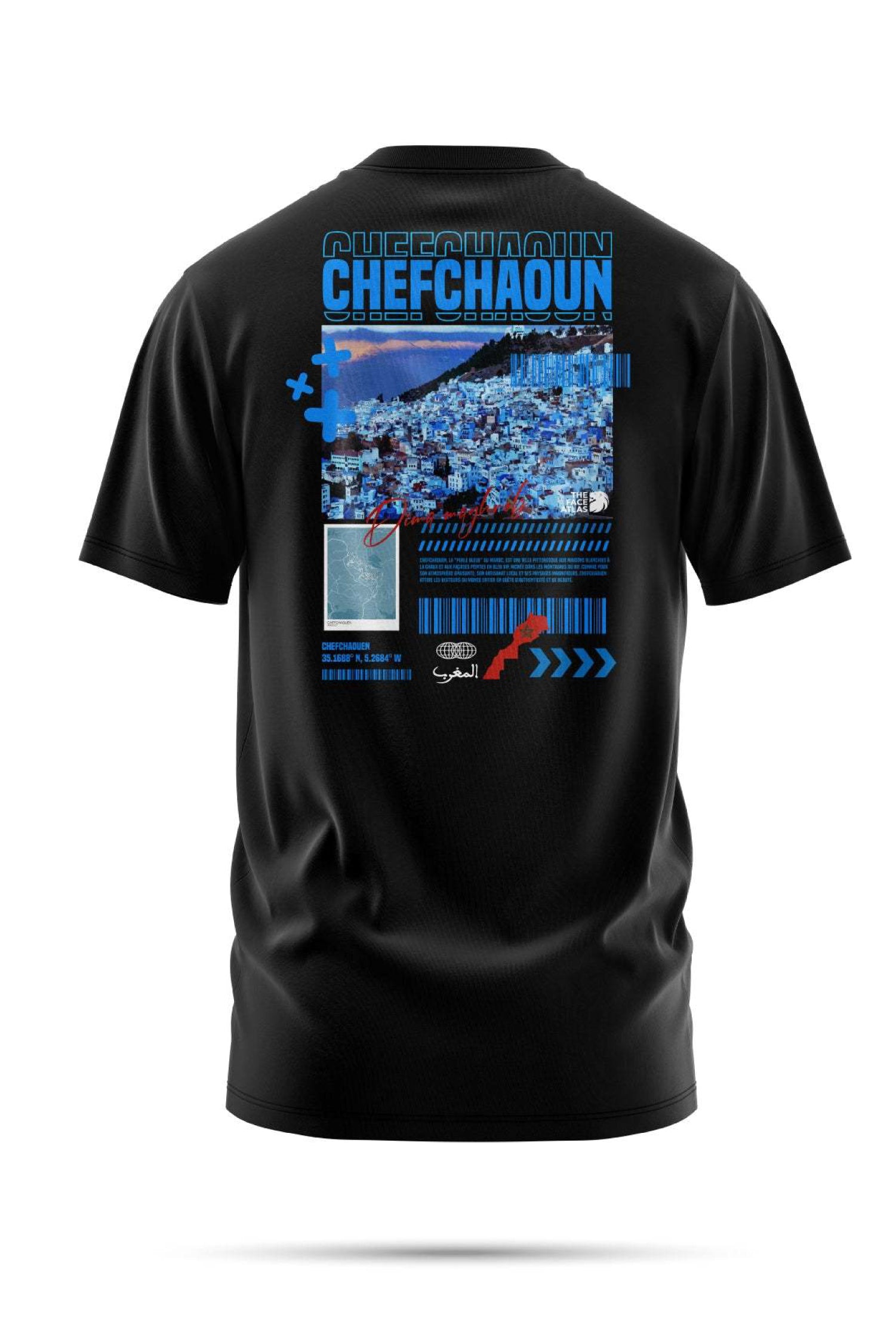 T-shirt Chefchaouen – L’Évasion dans la Ville Bleue du Maroc