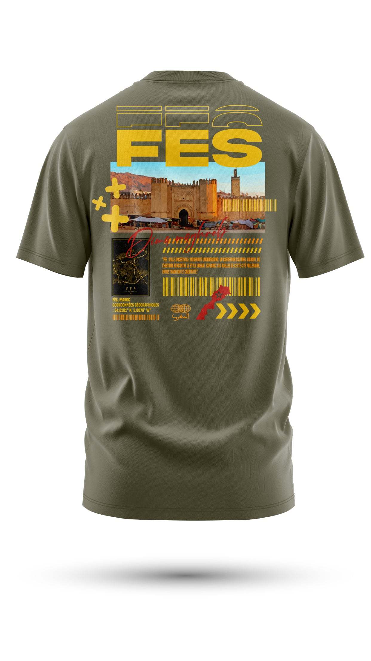 T-shirt Fès – L’Héritage de la Capitale Spirituelle du Maroc