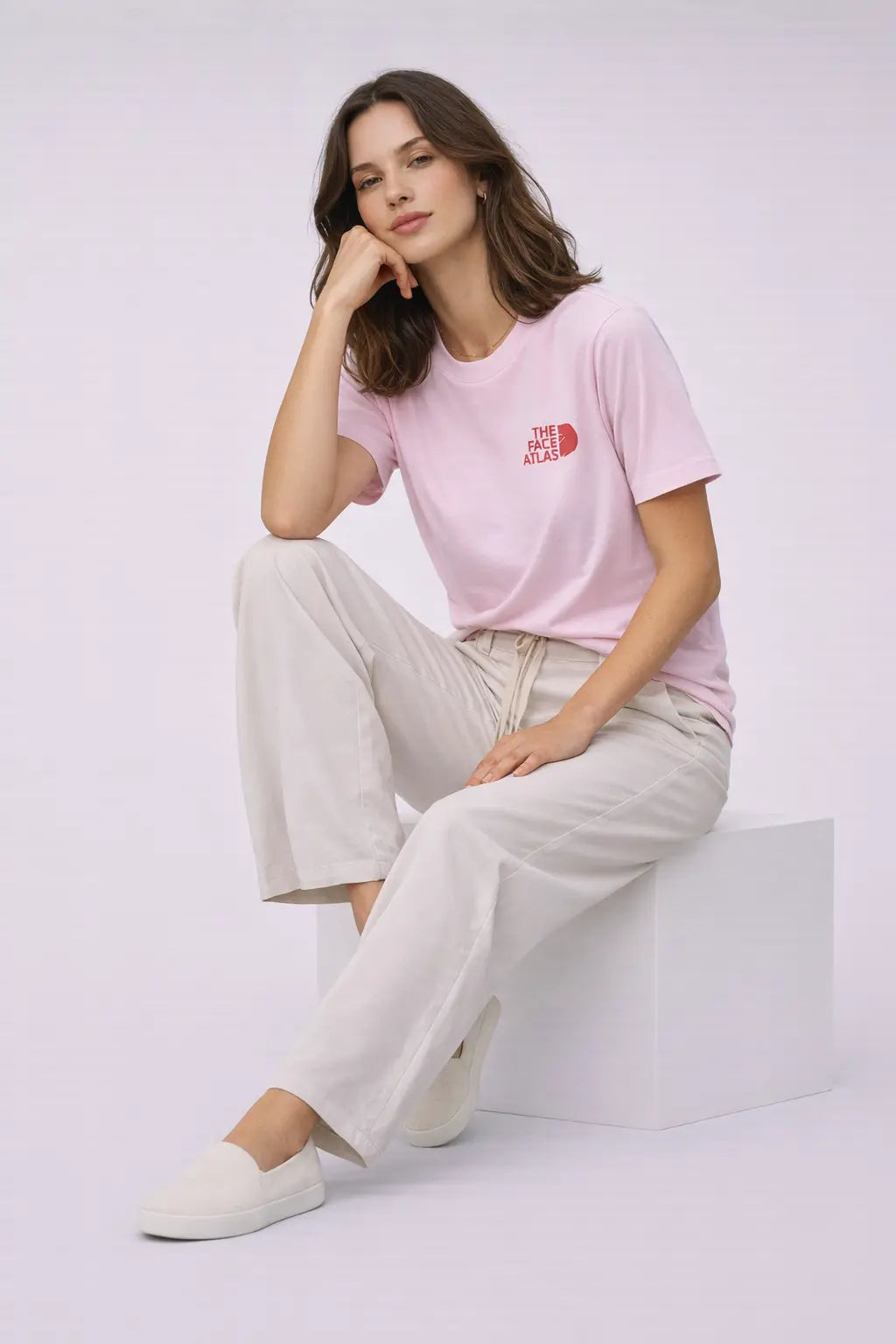 T-shirt Flower The Face Atlas – coton bio premium Maroc - t-shirt