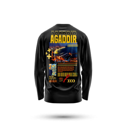 T-shirt manches longues 220g Agadir - Noir / XS - tshirt manches longues