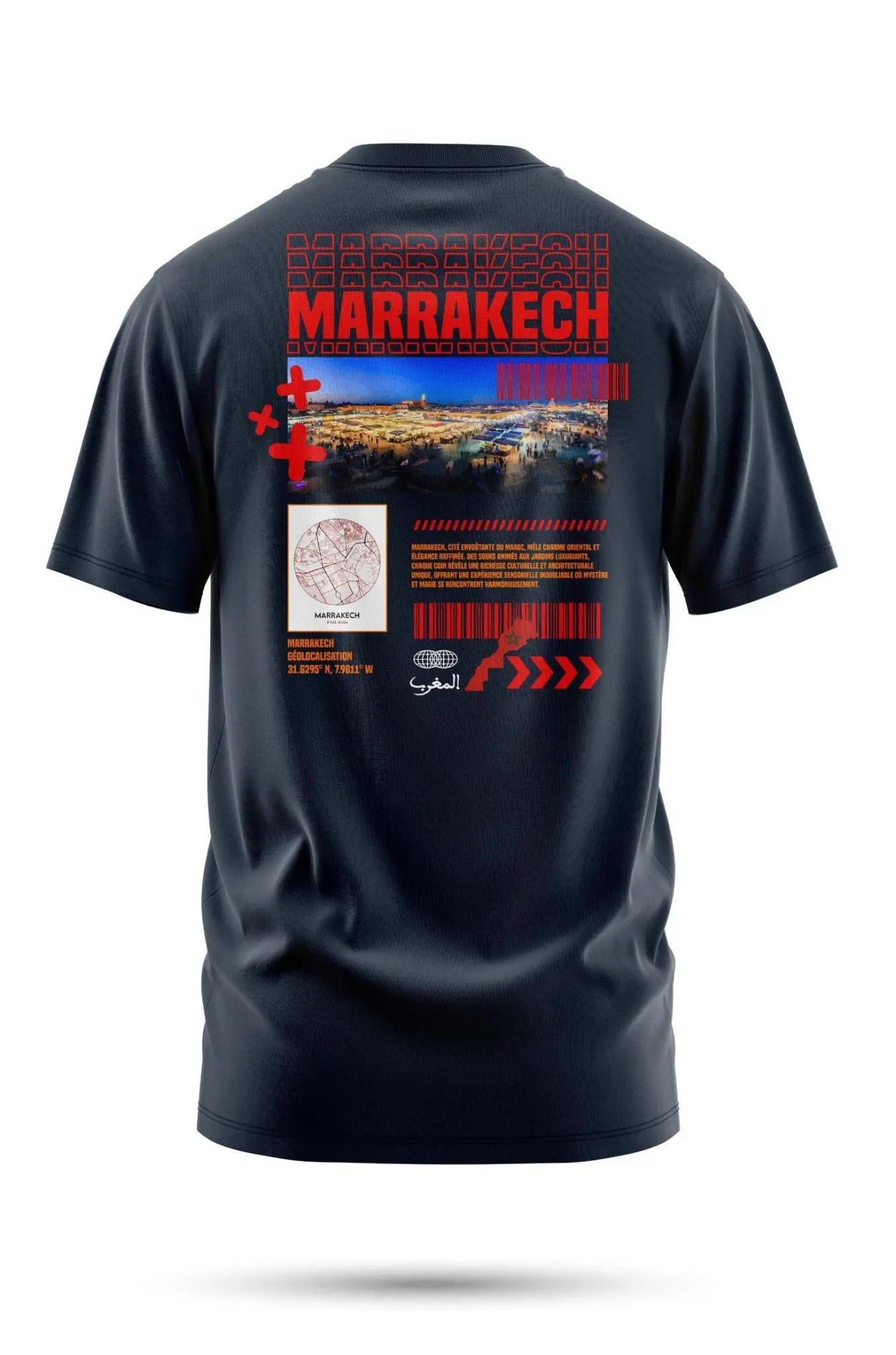 T-shirt Marrakech 240 g/m² | Coton BIO - Bleu indigo / S - t-shirt