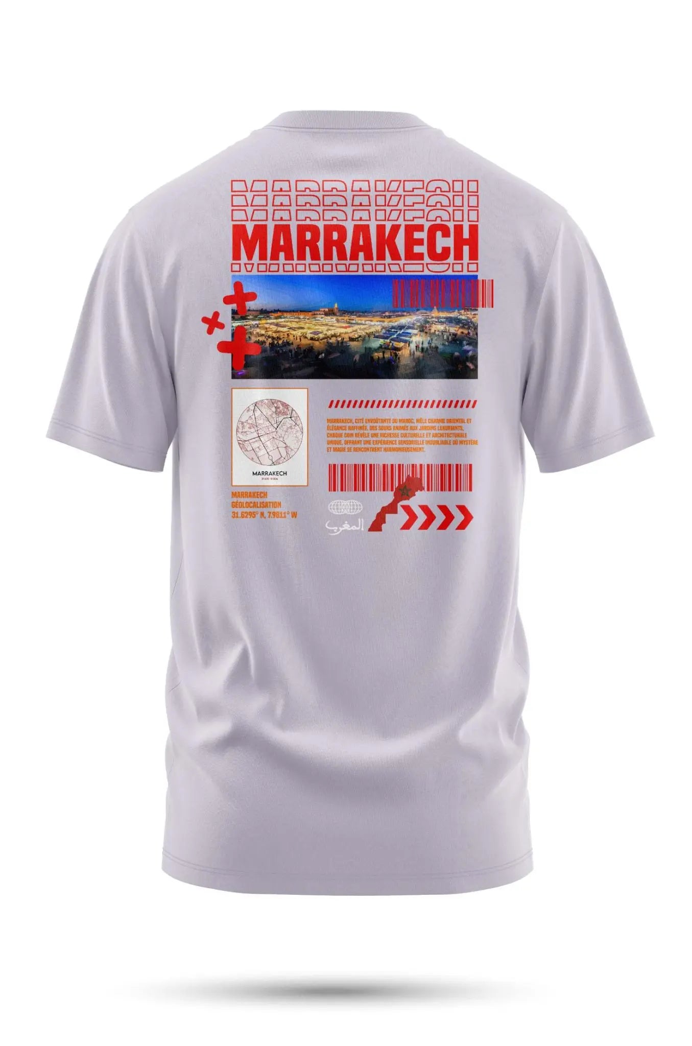 T-shirt Marrakech 240 g/m² | Coton BIO - violet clair / S - t-shirt