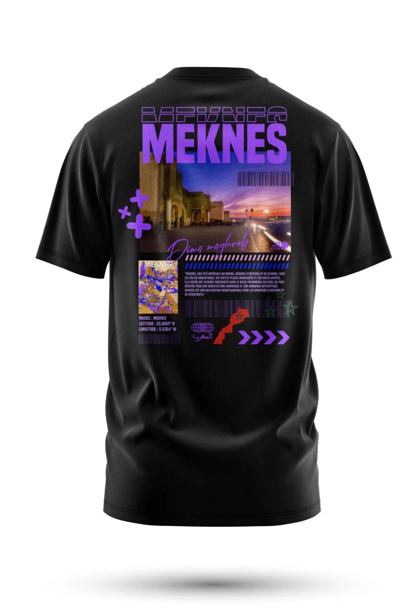 T-shirt Meknès 240 g/m² | Coton BIO - Noir / S - t-shirt