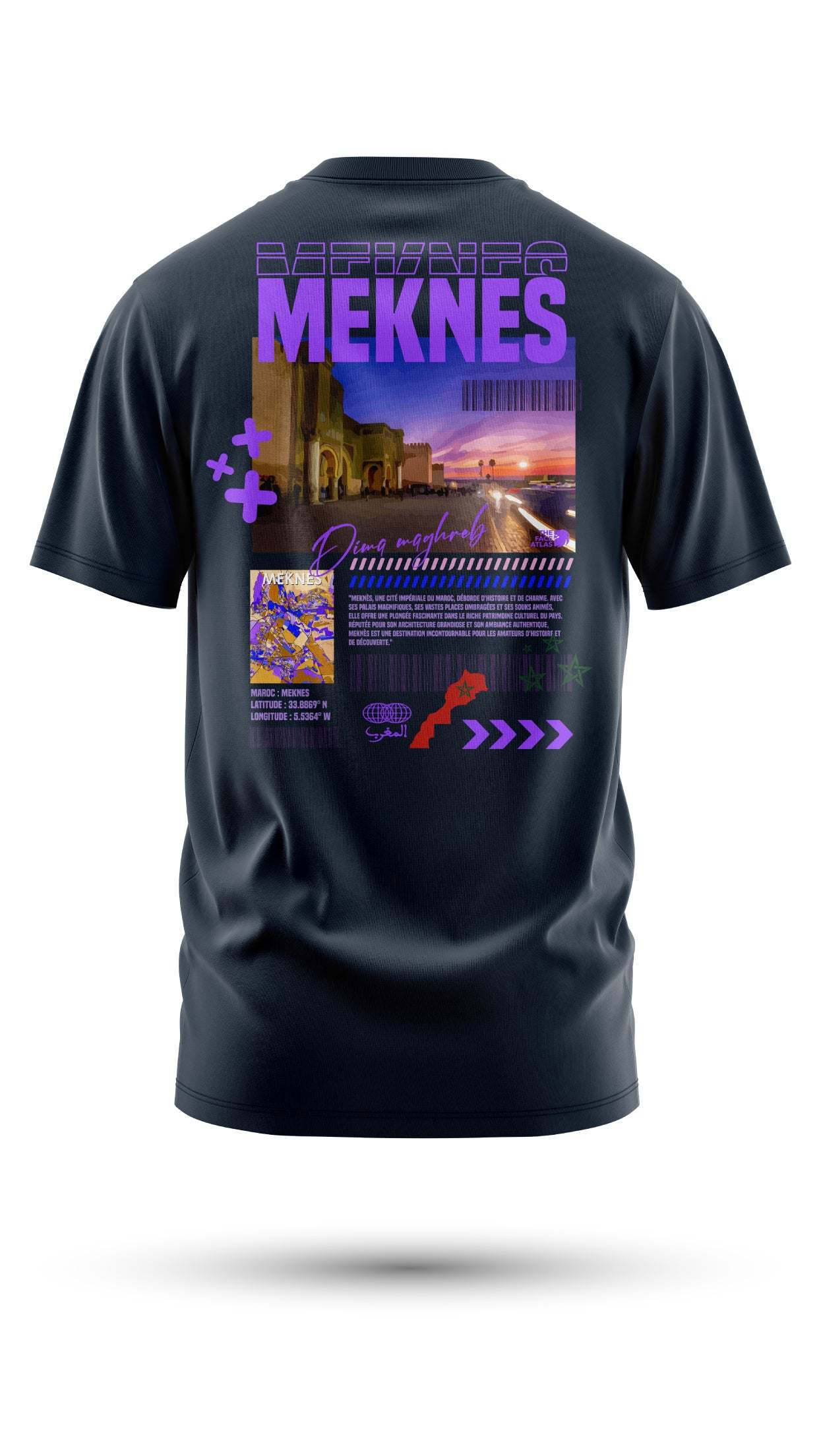 T-shirt Meknès – L’Élégance de la Ville Impériale du Maroc