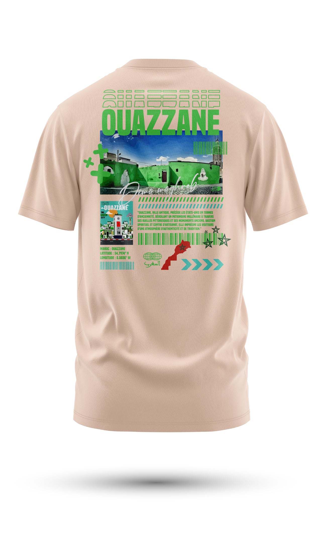 T-shirt Ouezzane – L’Âme Spirituelle du Nord du Maroc