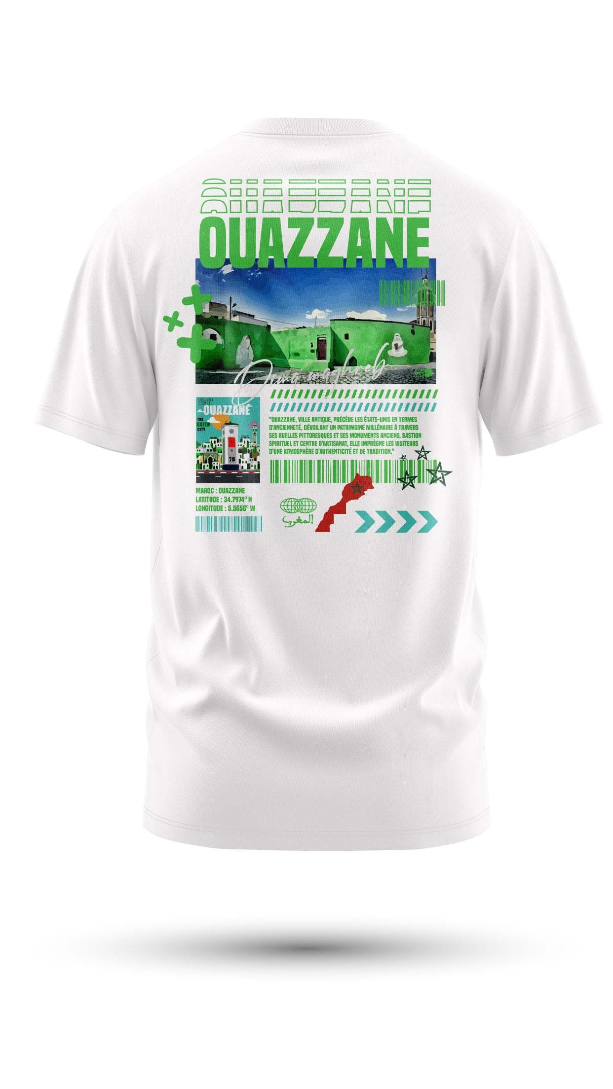 T-shirt Ouezzane – L’Âme Spirituelle du Nord du Maroc