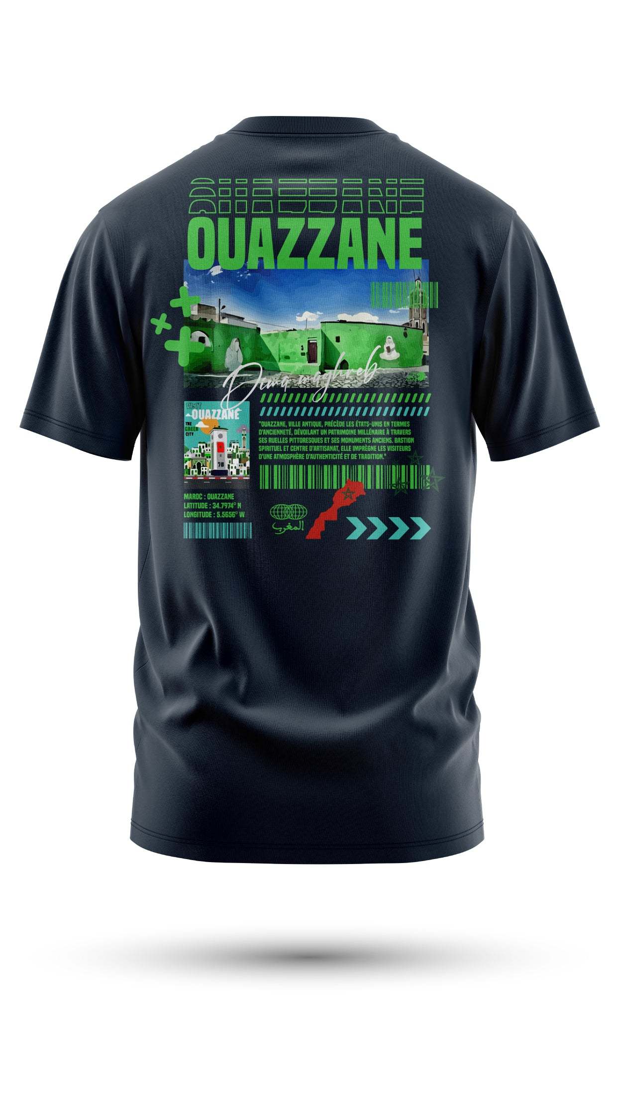 T-shirt Ouezzane – L’Âme Spirituelle du Nord du Maroc
