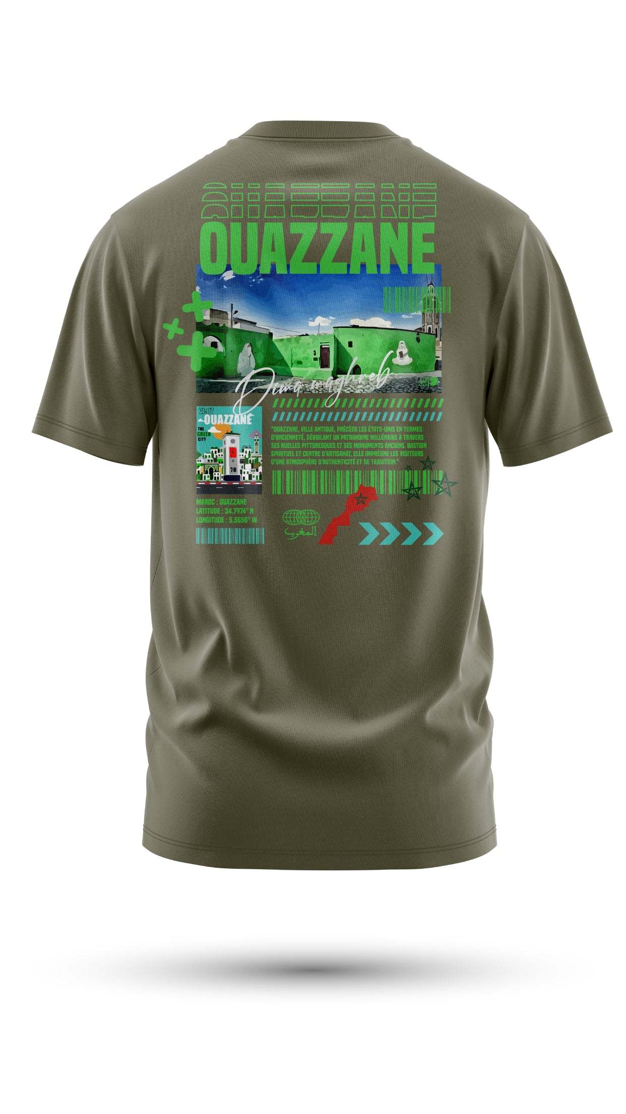 T-shirt Ouezzane – L’Âme Spirituelle du Nord du Maroc