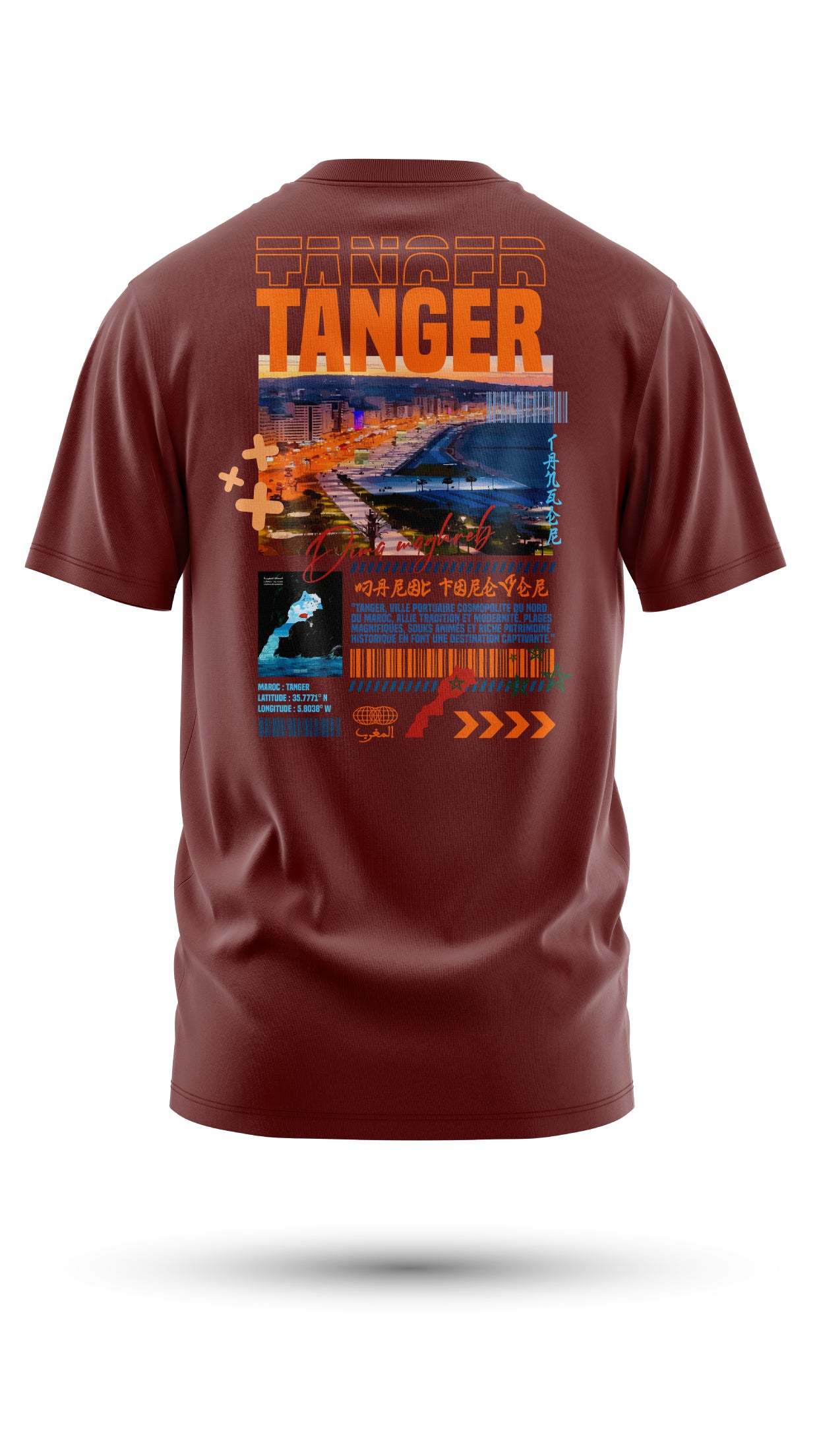 T-shirt Tanger – L’Essence de la Ville du Détroit