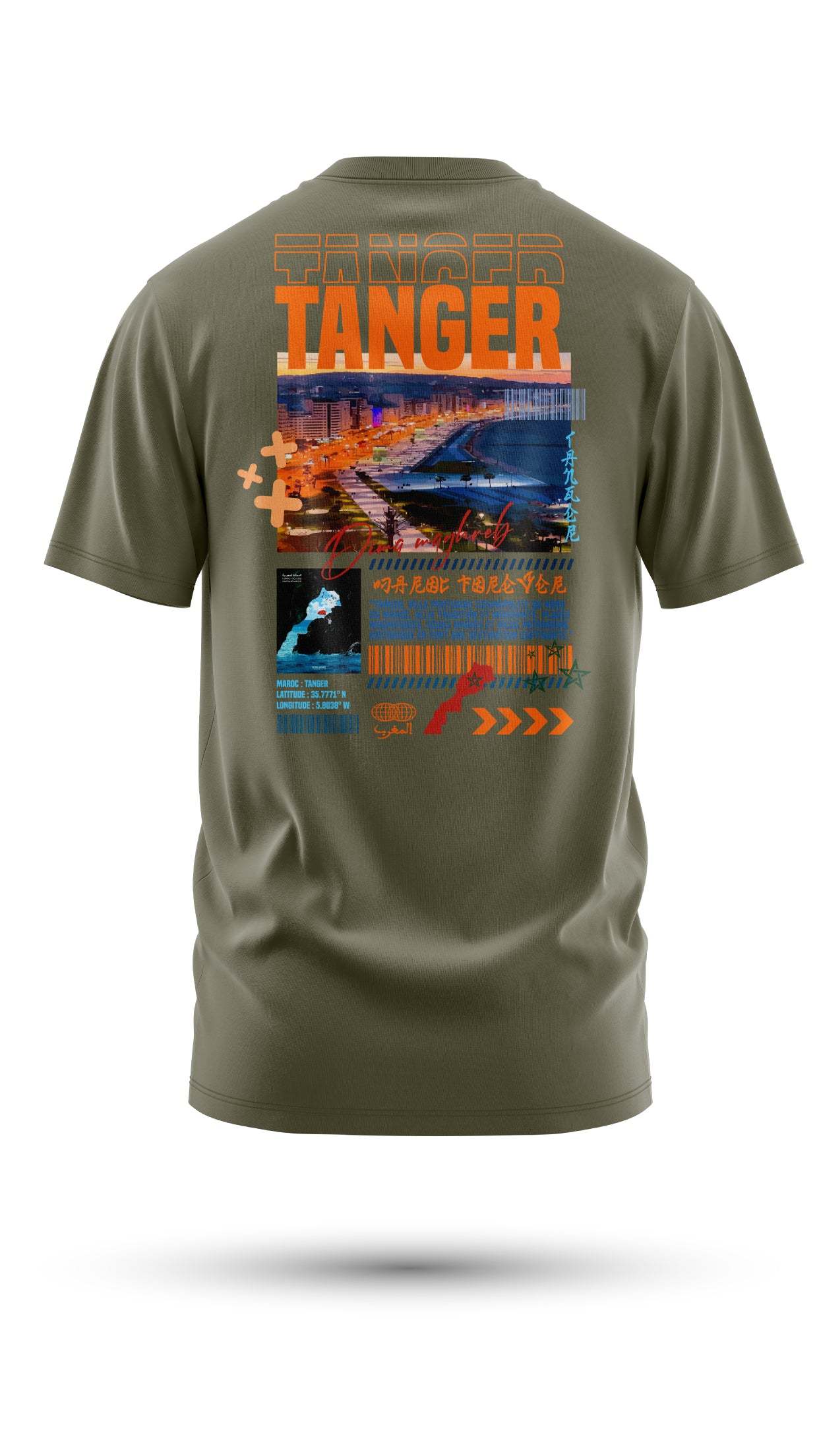T-shirt Tanger – L’Essence de la Ville du Détroit