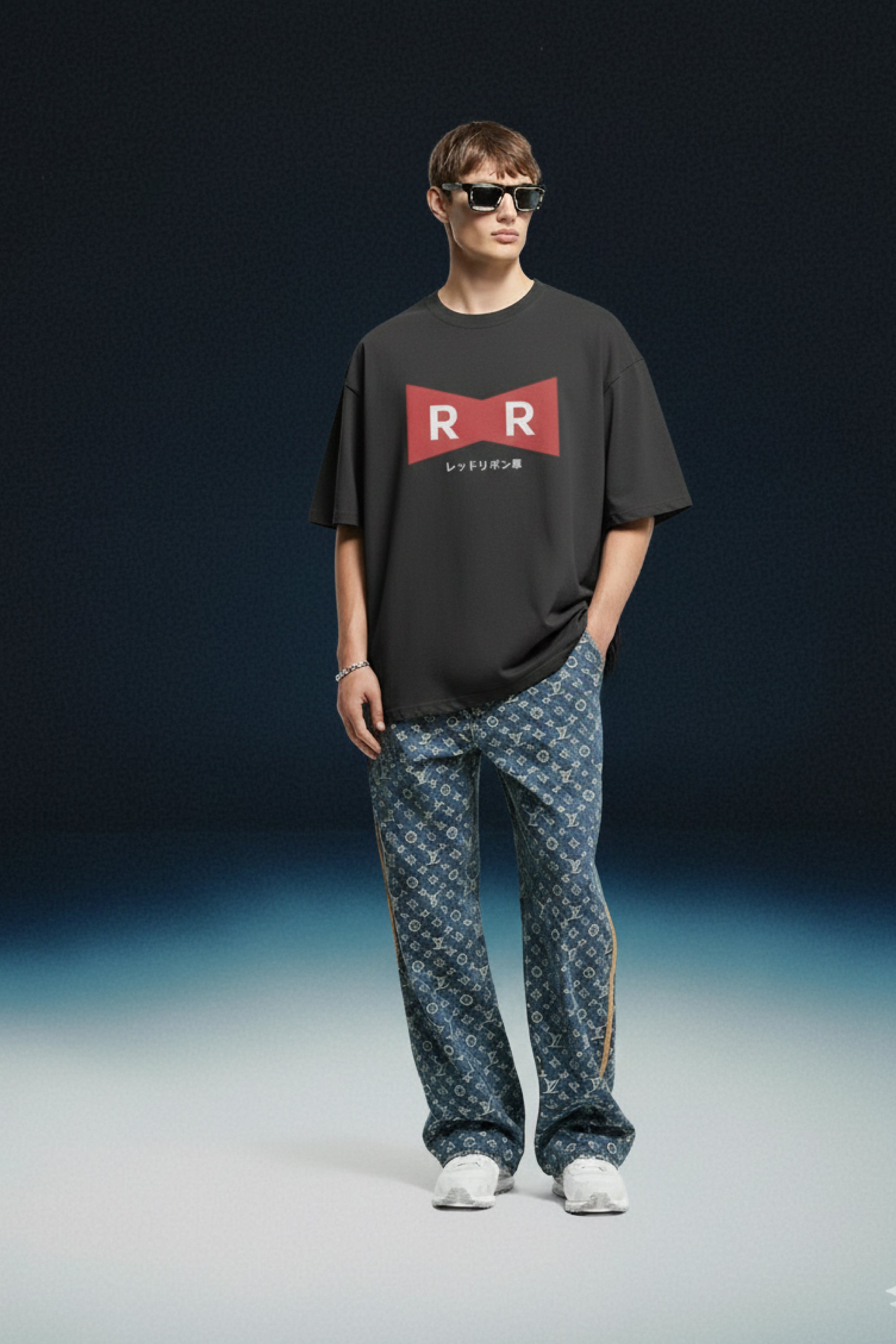T-SHIRT OVERSIZE 240 G/M² – RUBAN ROUGE