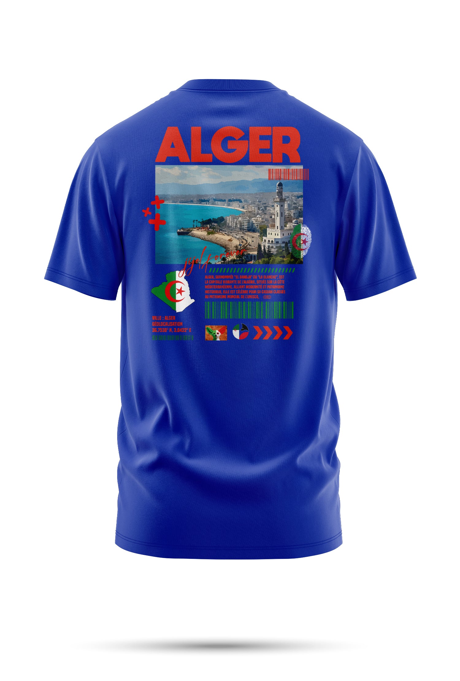 T-shirt Alger – L'Énergie Blanche de la Capitale