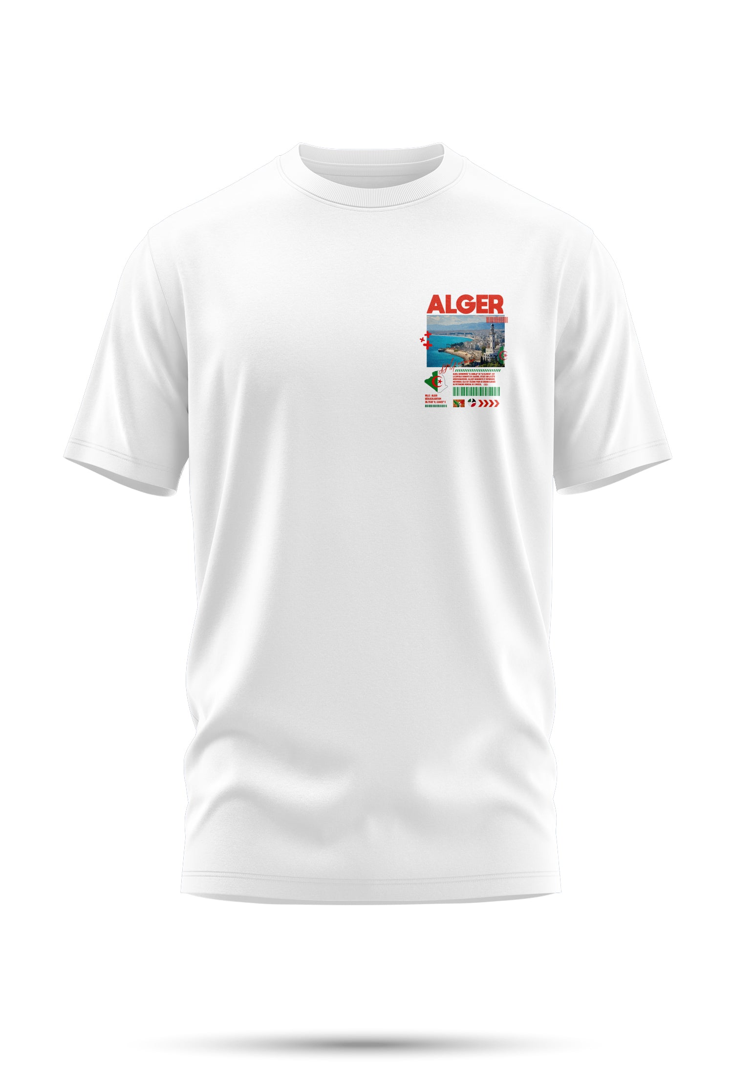 T-shirt Alger – L'Énergie Blanche de la Capitale