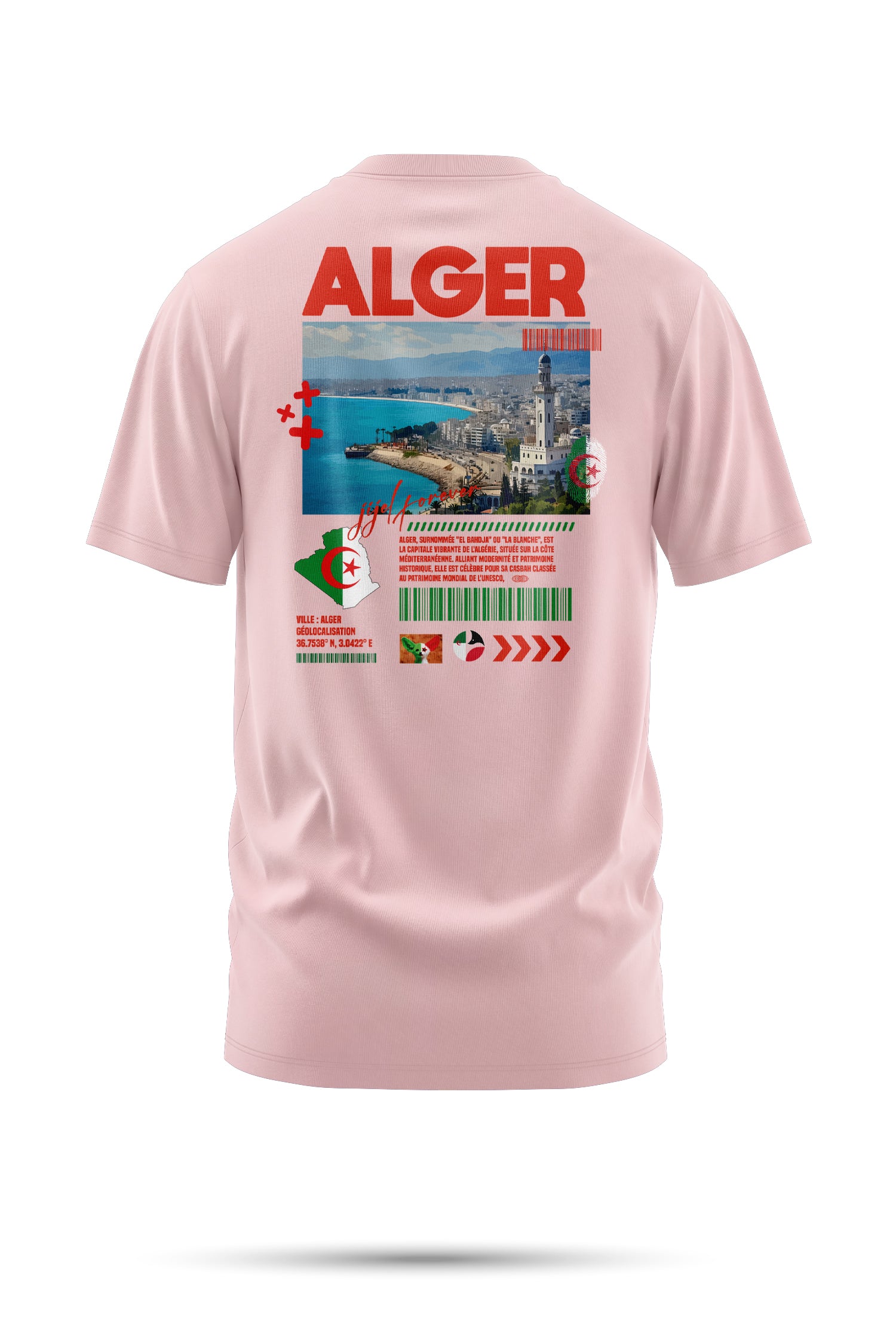 T-shirt Alger – L'Énergie Blanche de la Capitale